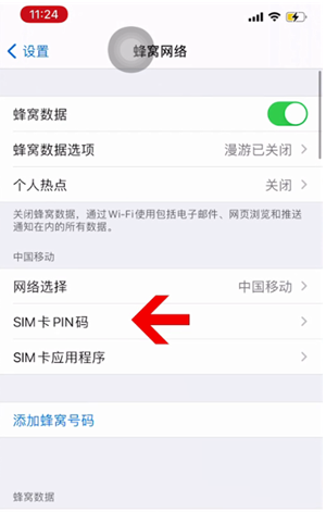 莱阳苹果14维修网分享如何给iPhone14的SIM卡设置密码 