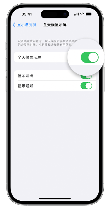 莱阳苹果14维修店分享如何自定义 iPhone 14 Pro 常亮显示屏 