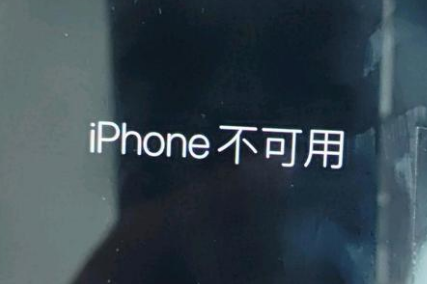 莱阳苹果服务网点分享锁屏界面显示“iPhone 不可用”如何解决 